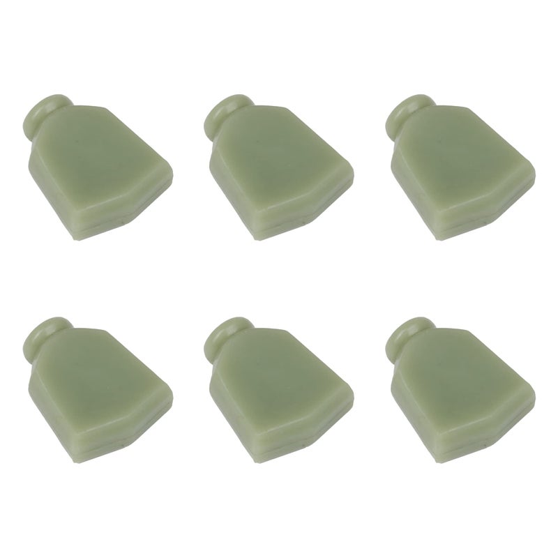 VOBRAMY Light Green Plastic Tuning Key Buttons Machine Head Buttons Replacement for Guitar Pack of 6 - Image 1
